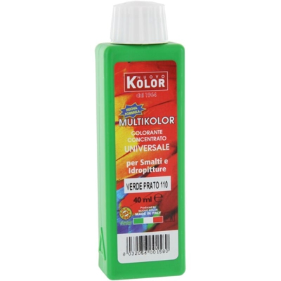-senza Marca/generico- - 12 PZ Di COLORANTE UNIVERSALE ML.40 VERDE OSSIDO 110RL