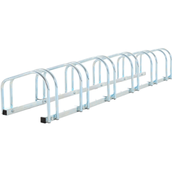 Rastrelliera Portabiciclette Parcheggio per 6 Biciclette Argento 160x33x27cm - Homcom en oferta