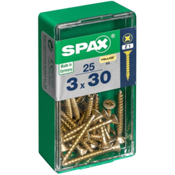 Set Di 25 Viti A Testa Svasata In Acciaio Spax Pozidriv Testa, Raggio ?3 Mm X Mm L.30 características