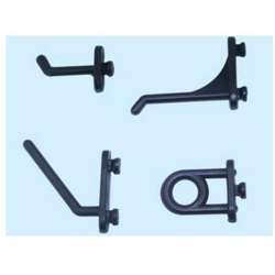 Ganci in nylon per pannelli forati - Mod. lungo dritto en oferta