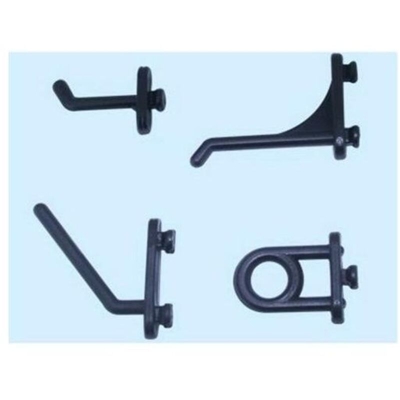 Ganci in nylon per pannelli forati - Mod. lungo dritto