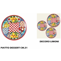 Piatto Dessert Limoni Cm.20 precio