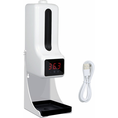 Termometro a infrarossi K9 Pro X misurazione e disinfezione della temperatura senza contatto distributore di sapone intelligente all-in-one in