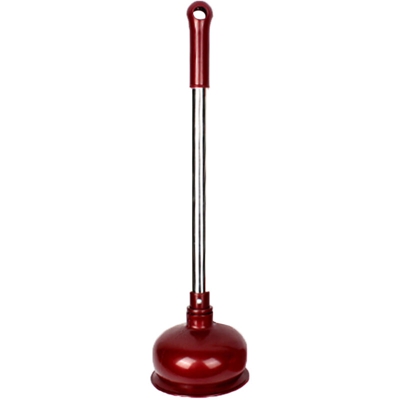 Aspirazione per wc aspirante per wc con tubo per acqua nuovo stile in acciaio inox con asta spessa aspirazione in pelle spessa vino rosso