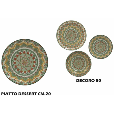 Bighouse It - PIATTO DESSERT DECORO 50 CM.20