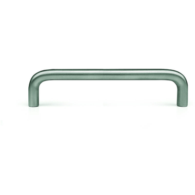 Maniglia stile contemporaneo , Acciaio, Inox Satinato, 128mm interasse. Marchio REI