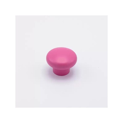 Pomolo classico dalla forma arrotondata color fuxia in goffrato fine 52x38mm - 419 Baloon