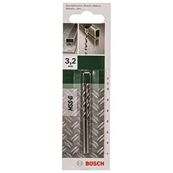Bosch Accessories 2609255039 HSS Punta a spirale per metallo 3.2 mm Lunghezza totale 65 mm rettificato DIN 338 Alberino características
