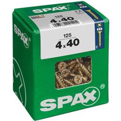 Lot 125 Svasata Pozidriv Acciaio Vite A Testa Spax, Diam.4 Mm X L.40 Mm en oferta