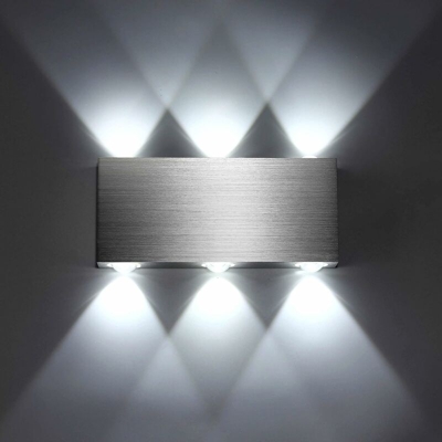 Stoex - Applique da Parete Rettangolare Moderna Applique da Parete a LED Moderna 6w Lampadario Semplice Bianca Fredda per Comodino Caffè Dell'ufficio