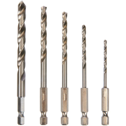 Set punte rettificate x ferro metallo hss attacco esagonale 1/4 serie 5 pz krino en oferta