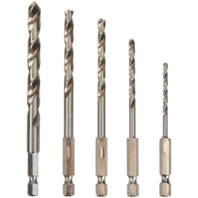 Set punte rettificate x ferro metallo hss attacco esagonale 1/4 serie 5 pz krino