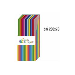 Carta Regalo Monocolore Cm.200X70 Col. Ass. características