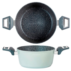 Casseruola con 2 Manici in Materiale Antiaderente Serie Borghese Gourmet Anche per Induzione Diametro 20 cm precio