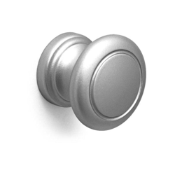 Pomolo tondo effetto alluminio con cerchio inciso nel centro 32x27mm - 021 Small en oferta