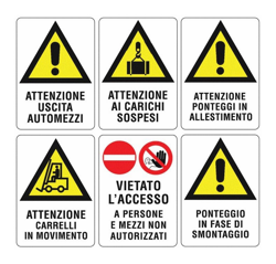 EAC - Cartello per Cantiere di Segnalazione Cartello Uscita Automezzi 50x70 cm precio
