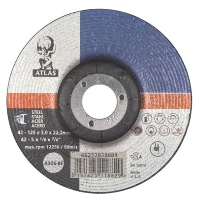 Azimuthbrico - Disco da taglio per metallo per acciaio mm 230x22x3.2