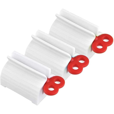 Langray - Dispenser di dentifricio, confezione da 3 tubi di rotolamento tubo di rotolo spremiagrumi agrumi dentifricio bagno spremere tubo di