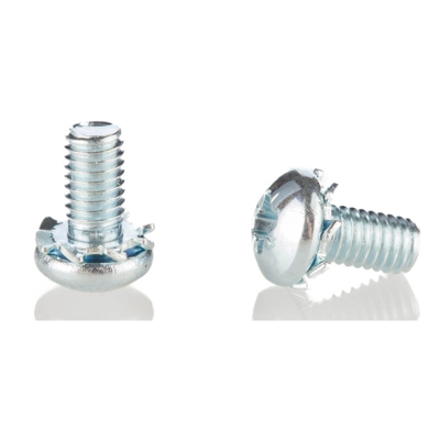 Vite a testa bombata Conica in Acciaio Zincato lucido RS PRO, filettatura M3 x 6mm, guida a , guida Pozidriv (Confezione da 100)