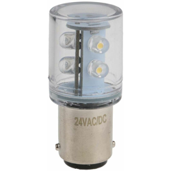 Lampada LED per torrette lunghezza 42 mm, Ø 20mm, 24 V c.a./c.c., 6 chip LED da 750mcd, luce bianca, lampada da - Rs Pro características