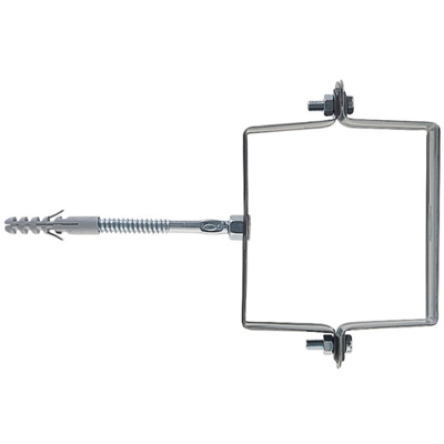 Collare Per Pluviali Fischer Scp 80Mm Quadro Acciaio Zincato