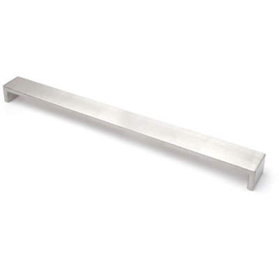 Maniglia stile contemporaneo, Acciaio, Inox Satinato, 480 mm interasse. Marchio REI