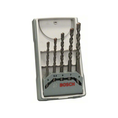 Bosch Set di punte per calcestruzzo CYL-3 da 5 pz. 5 - 5,5 - 6 - 7 - 8 mm