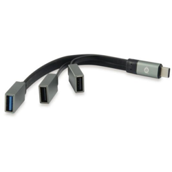 Hub usb 3.1 usb-c conceptronic hubbies 1 porta usb 3.0 + 2 porte usb 2.0 colore grigio características