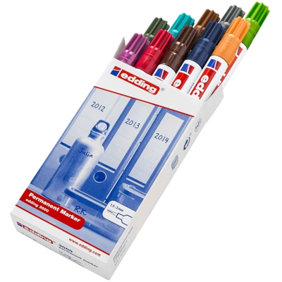 edding Pennarello Indelebile 10 pz Multicolore 3000