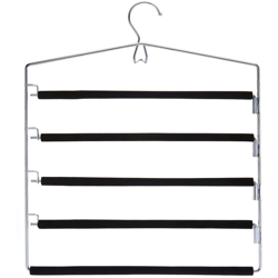 Peragashop - APPENDINO PANTALONI 5 POSTI IN METALLO ACCESSORI CASA ARMADIO en oferta