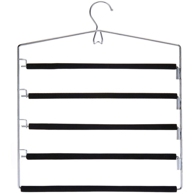 Peragashop - APPENDINO PANTALONI 5 POSTI IN METALLO ACCESSORI CASA ARMADIO