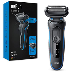 Series 5 50-b1000s Rasoio Elettrico Barba, Wet&dry Ricaricabile Rasoio A Lamina Senza Fili, Blu, Idea Regalo Festa Del Papà precio