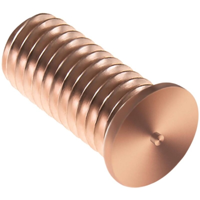 Set 100 Pezzi Perni Di Saldatura Prigionieri Filettati Placcati In Rame M5 12 Mm