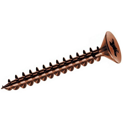 Viti per Truciolare Testa Piana TSP CR Bronzate 2,5 x 25 mm confezione 1000 pz