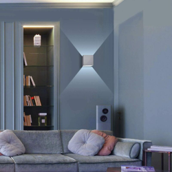 (2pcs)Applique da Parete Led Bianco 7W Applique da Parete Modern Lampadario in Alluminio Bianco Freddo per il Ristorante Caffè Dell'ufficio Corridoio características