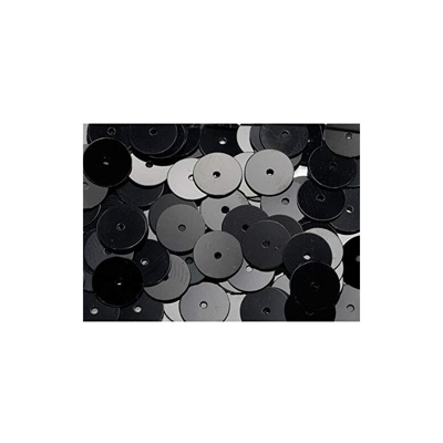 PAILLETTE LISCIO NERO 8MM - 5GR - Knorrprandell