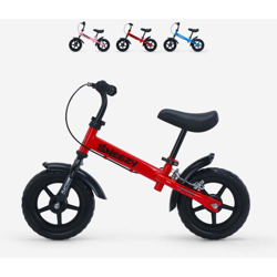 Playtown - Bicicletta per bambini senza pedali con freno Sneezy | Colore: Rosso características