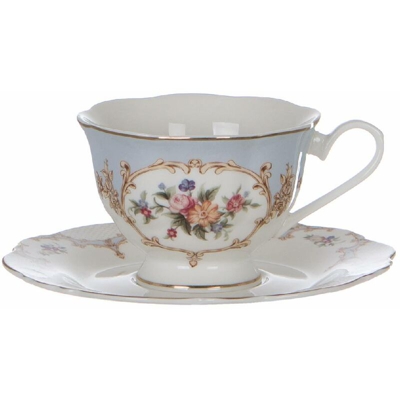 Servizio da The Shabby Chic Porcellana Elegante Provenzale Tazze Blanc Mariclò