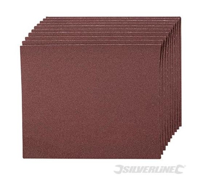 Tela smeriglio 10pz 120 Grana - Silverline