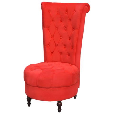 Poltrona A Schienale Alto Rosso