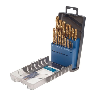 KWB TITAN Set punte elicoidali HSS, 19 pz. - 421820