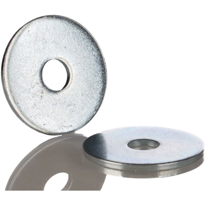 Rondella paracolpi RS PRO in Acciaio Zincato lucido, Ø esterno 25mm, per vite/bullone M6, Ø inserto 6.4mm, spessore (Confezione da 100)