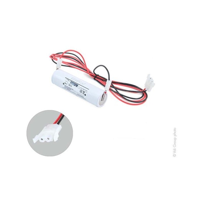 Batterie per lampade di emergenza 2xD ST4 + AMP 2.4V 4Ah