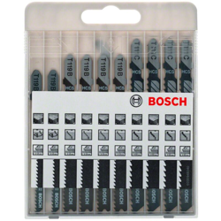 2607010629 Set di 10 lame per seghetto alternativo Basic for Wood, attacco a T - T 119 BO, T 119 B, T - Bosch Accessories en oferta