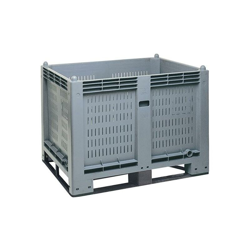 Cargopallet 600 PLUS grigio ATX con pareti grigliate e 4 travette, 1200x800xh850 características