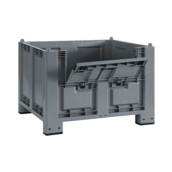 Cargopallet 600 PLUS grigio ATX con portello e piedi, 1200x800xh850 características