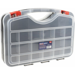 Contenitore modulare in PP, 42 scomparti regolabili, 95mm x 420mm x 300mm, Coperchio trasparente - Rs Pro características