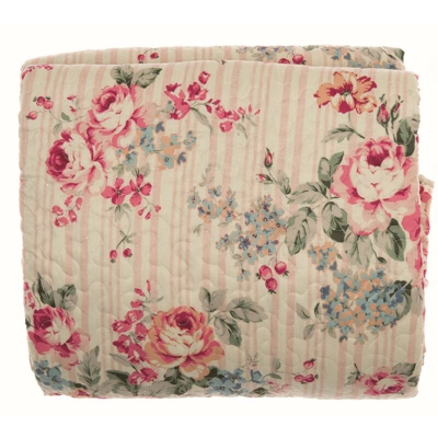 Boutis Matrimoniale Provenzale Trapunta Shabby Chic Floreale Blanc Mariclò