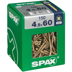 Lotto 150 Viti A Testa Svasata In Acciaio Pozidriv Testa, Diam.4.5 Mm X Mm L.60 - Spax características