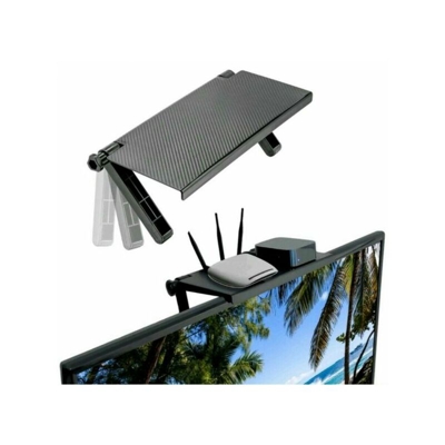 Supporto Portaoggetti Tv Led Smart Monitor Pc Mensola Tv Staffa Sostegno